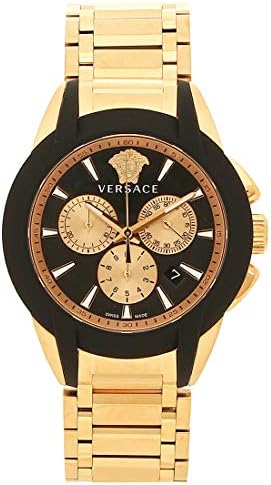 腕時計 メンズ Versace Vem ブラック ピンクゴールド 並行輸入品