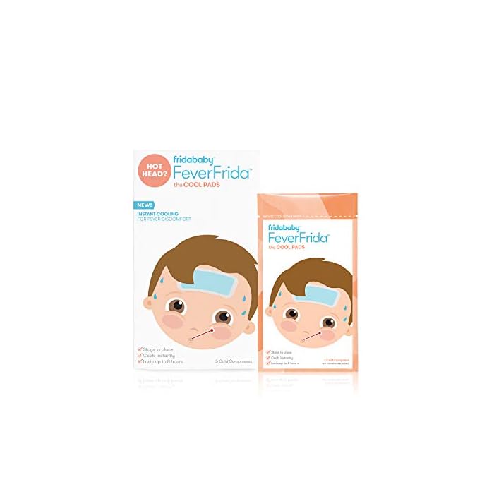 FridaBaby Cool Pads for Kids Fever discomfort by fridababy, 5 Count