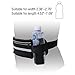 AOLERX Fanny Pack Crossbody Running Belt for Women & Men, Outdoor Sports Runner Waist Packs with Zipper Pockets, Hands-Free Wallets Phone Holder Slim Running Pouch Black