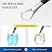 Stainless Steel Tongue Scraper Cleaner - Fresh Breath Tongue Scrapers Medical Grade Metal Tongue Scraping Cleaner with Carrying Case for Oral Care