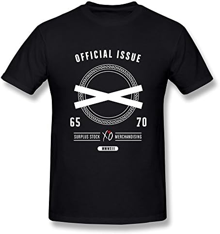 TASY Men's Official Issue XO The Weeknd OVOXO 100% Cotton T-shirt - L Black