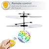 Betheaces Flying Ball, Kids Toys RC Flying Hover Disco Ball Toy Helicopter Drone Infrared Induction with Built-in Flashing LED Light Gifts for Boys Girls Teenagers Indoor and Outdoor Handheld Games