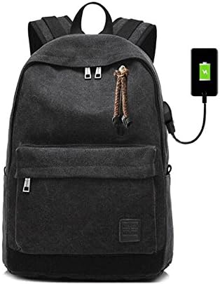 Laptop Backpack For Men Back Pack Travel Backpack and School Backpack Computer Backpack with External USB (Black)
