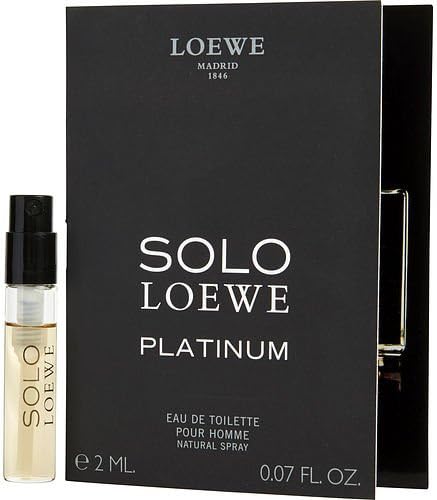 SOLO LOEWE PLATINUM by Loewe EDT SPRAY VIAL ON CARD for MEN ---(Package Of 2)