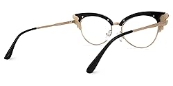 Zeelool Women's Trendy Rhinestone Oversized Cat Eye