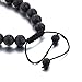Mystiqs Fitness Adjustable Lava Rock Beaded Stone Bracelets Essential Oil Diffuser for Men/Women, Aromatherapy Ideal for Anti-Stress or Anti-Anxiety