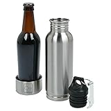 Oe Stainless Steel Bottle Insulator Keeps Beer Ice Cold For Hours With Superior Insulation and Sealable Screw On Cap with Included Bottle Opener
