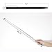 Telescopic Teachers Pointer,Teaching Pointer Stick for Classroom,Metal Hand Retractable Pointer Extended Length 25Inch, Handheld Presenter Whiteboard Pointer (Pure Black)