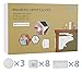 Baby & Child Safety Locks, HUIRUI Child Safety Cabinet Locks Magnetic Baby Drawer Lock Strong 3M Tape Installation No Tools Or Screws Needed with 8 Locks + 3 Keys