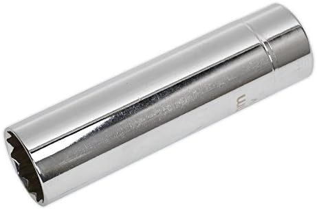 Sealey Ak6568 Spark Plug Socket with Magnetic Retainer 14Mm 3/8Sq Drive 12-Point, Silver