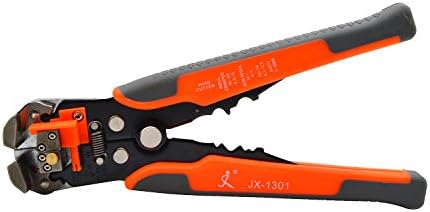 Tools Boss Industrial-Grade Automatic Electric Cable Wire Stripper Multifunctional Cutter Crimper Crimping Pliers Professional Tools for Electrical Work (Red)