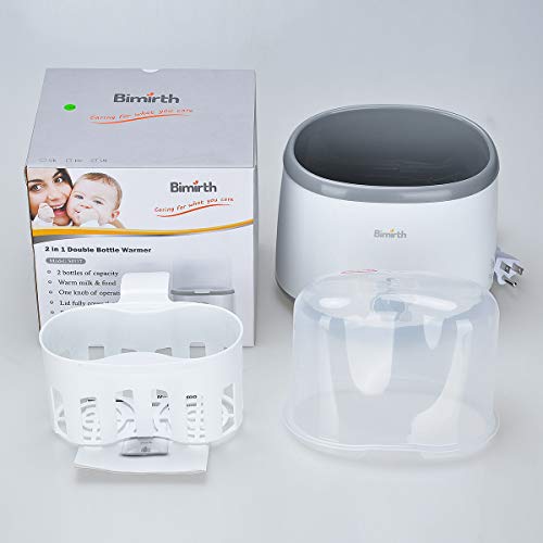 Baby Bottle Warmer, Bottle Sterilizer&Food Heater&Smart Thermostat/Songway 4 in 1 Multifunctional Milk Warmer/Evenly Warm Breast Milk or Formula/Double Bottle Design Fits for Most Baby Bottles