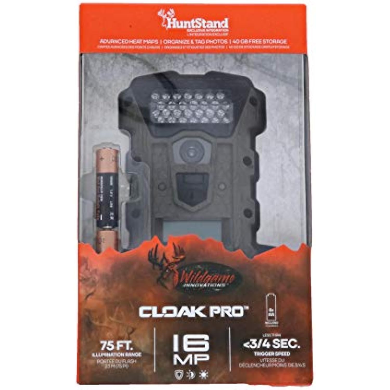 Wildgame Innovations Cloak Pro 16MP Trail Game Camera 8X AA