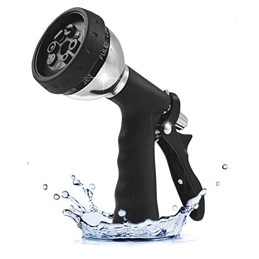 Vila 8 Spray Pattern Garden Hose Nozzle