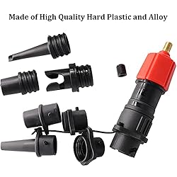 BUENNUS 9 Nozzles Car Air Compressor to Inflatable