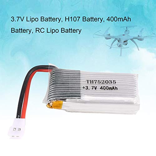 2PCS 3.7V 400mAh Li-po Battery for HUBSAN H107/MJX F47/JJR/C F180 RC Drone Quadcopter Aircraft UAV Spare Part Accessories