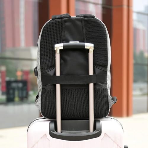 Mochila Executiva Antifurto Masculina Feminina Impermeável com Cadeado e Entrada USB – Para Notebook até 15,6” Trabalho Viagem Escola
