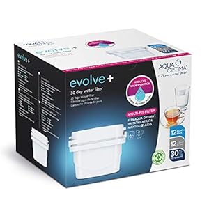 Aqua Optima EPS212 Evolve+ 30 dagen waterfilterpatroon, 12 stuks (tot 12 maanden voorraad) – compatibel met meer dan 0,9…