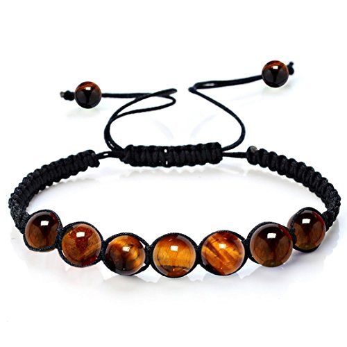 Bracelets, 7 Chakra Healing Balance Beads Bracelet, Jewelry 13 Rainbow Natural Stone Wristlet (D)