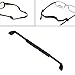 TINKSKY Eyeglasses Sunglasses Anti Slip Elastic Silicone Strap (Black)