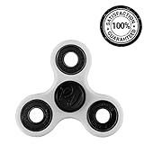Fidget Hand Spinner Toy with durable ABS Plastic Cage Frame and Ceramic Si3n4 Ball Bearing, High speed spinning. For Focusing, relief stress, ADHD and Anxiety -- Products by Ruckas Voy