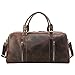 Polare Mens Vintage Leather Duffel Overnight Travel Duffle Weekender Bag With YKK Metal Zippers (X-large 23.2'')