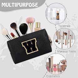 Small Travel Initial Preppy Patch Makeup Bag, Cute