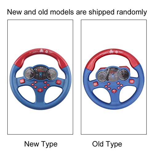 Janzoom Fake Steering Wheel, Sound and Light Effect Exercise Motor