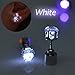 AYAMAYA 4 Pairs LED Light Up Earrings, LED Earring Studs Party Flashing Blinking Stainless Steel Valentines Day Decoration Gifts for Women Men Boyfriend Wife Girlfriend Husband Green+Blue+Purple+White