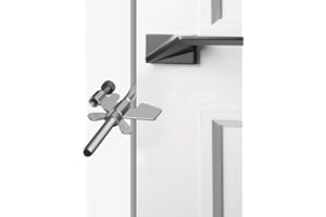 BARLOIS Upgraded Portable no Drill Steel Door Lock for Travel Hotel Rooms and Apartment Safety Door Lock Security Devices for Travelers