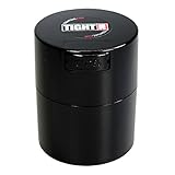 Tightvac - 1/2 oz to 3 ounce Airtight Multi-Use Vacuum Seal Portable Storage Container for Dry Goods, Food, and Herbs - Black