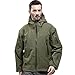FREE SOLDIER Men Outdoor Water Resistant Tactical Softshell Hooded Jacket