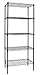 Apollo Hardware Black 5-Shelf Wire Shelving 24
