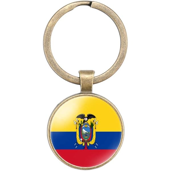 Paraguay National Flag Keychain - Alloy & Inlaid Glass Keyring, Patriotic Gift For Men & Women - View #5