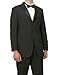 New Mens 5 Pc Complete Black Tuxedo Suit Jacket Pants Shirt Cummerbund Bow Tie