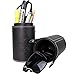 Makeup Brush Holder (JUMBO) by The Aurora Collections, 100% Sat Guar, Large Design Serves Multiple Needs - Travel Jewelry Case, Pencil Case / Holder, & Toiletry Bag - Protective Hard Leather Cup!