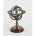 Vinatge Engraved Brass Tabletop Armillary Nautical Sphere Globe