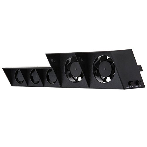 PS4 Cooling Fan,Yudeg PS4 Cooler External Turbo Cooling Stand Fan for Sony Playstation 4