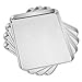 Yododo Baking Sheets Set of 4, Stainless Steel Cookie Pan Tray For Oven, Size 12.25 x 9.65 x 1 inch, Heavy Duty, Deep Edge, Superior Mirror Finish, Dishwasher Safe