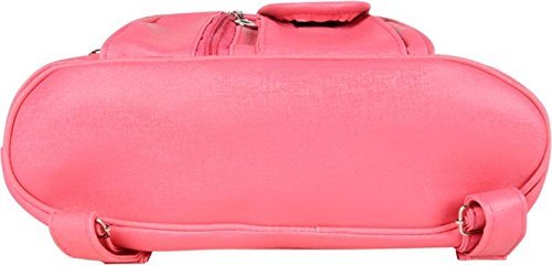 salebox leather bagpack combo for school/college girls - pink