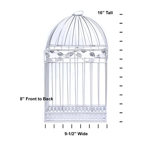 White Birdcage Wedding Gift Card Holder