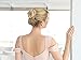 Mariell Handmade Brushed Rose Gold and Ivory Pearl Wedding Comb - Crystal Jeweled Bridal Hair Accessory