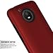 Moto E4 Case,SENON Slim-fit Shockproof Anti-Scratch Anti-Fingerprint Protective Case Cover for Motorola Moto E4 / Moto E 4th Generation,Red