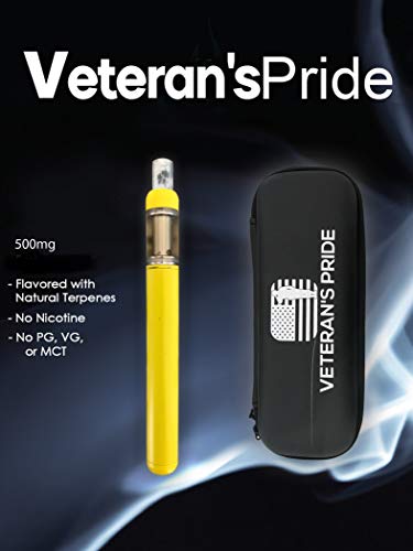 Veteran's Pride Hemp Oil Pen 500mg with Padded Zipper Bag and Limited Edition Sticker