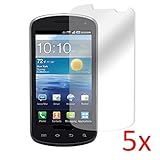 eTECH Collection 5 Pack of Crystal Clear Screen Protectors for Samsung Stratosphere SCH-i405 AT&T, T-Mobile, Sprint, Verizon -- Free Shipping from USA