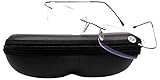 SOOLALA High End Lightweight Titanium Stainless Steel Rimless Reading Glasses