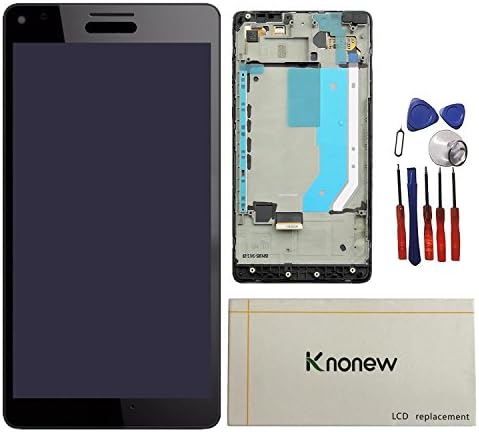 KNONEW LCD Touch Display Screen Digitizer Assembly Replacement+Frame For Nokia Microsoft Lumia 950XL / 950 XL 5.7" LCD (Black)