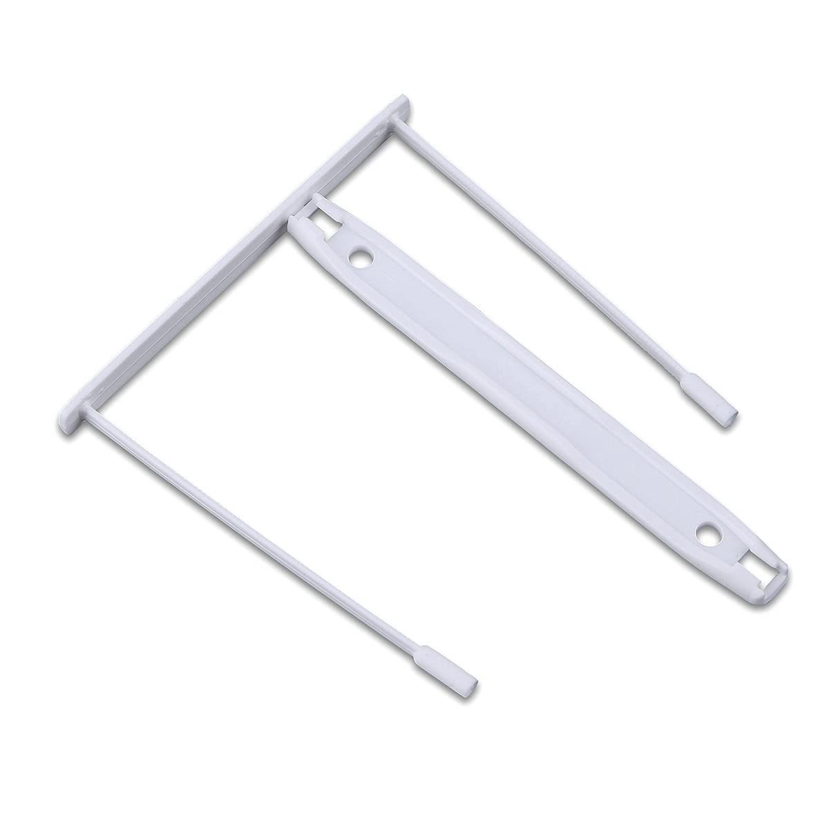 Office Products Archive Clip - Pack of 50 - White E-Clip 8 cm Perforated - Made From 100% Recycled Plastic - File Binder Files - Unbreakable