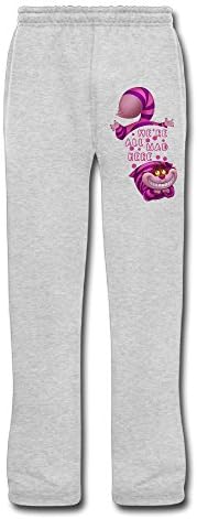 PGxln Men's Alice In Wonderland Cheshire Cat We Sweatpants Color Ash Size M