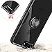 UARMOR iPhone 8 Plus Case, iPhone 7 Plus Clear Slim Bumper Case with Magnetic for Car Mount, Ring Holder Rotating Stand Case Cover for Apple iPhone 7/8 Plus 5.5 inch - Black